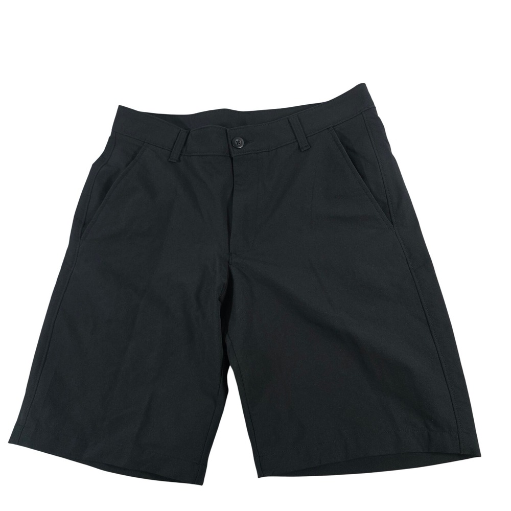 Under Armour Mens Golf Shorts Black Flat Front Performance Size 32 12568